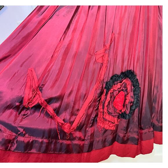 Ivan Grundahl Red Maxi Skirt, Size M - Picture 1 of 6